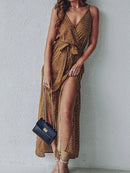 Verão Mulheres Backless Floral Vestido Impresso, Vestidos Longos, Roupas Femininas, Vestido Feminino, Vestidos de Praia Femininos, Mulheres Sexy Traje Mulheres