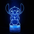 Luz noturna de ponto de ilusão 3D com controle remoto e lâmpada de decoração de quarto de toque inteligente Aniversário Dia dos Namorados Presentes de Natal