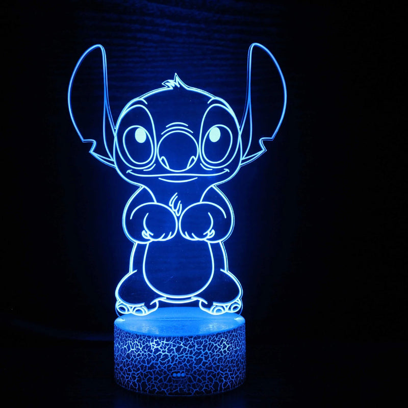 Luz noturna de ponto de ilusão 3D com controle remoto e lâmpada de decoração de quarto de toque inteligente Aniversário Dia dos Namorados Presentes de Natal