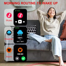 Para GTS Novo Relógio Inteligente Tela HD de 2,01 polegadas Alerta de Chamadas e Mensagens Bluetooth 100+ Modos de Esporte Smartwatch para Homens e Mulheres GPS NFC