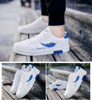 Homens brancos Calçados Esportivos Moda Homens Sapatos Casuais Homem de Couro Flats Conforto Resistente Tênis Casuais Masculinos Zapatillas De Hombre