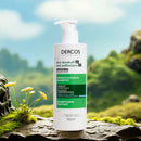 Shampoo Dercos Green Label Limpeza Profunda Hidratante Anti-Caspa Purificante Suave Calmante Para Cabelos e Couro Cabeludo Danificados