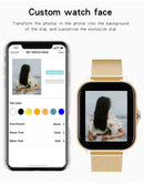 Relógio inteligente 2024 para Android 1,44'' polegadas de tela colorida, chamada Bluetooth, monitoramento de oxigênio/pressão sanguínea, relógio inteligente para mulheres e homens
