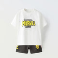 Marvel Boy Sets Roupas de Verão Manga Curta Lazer Camisetas + Conjuntos de Shorts 2pcs Roupas Crianças Infantil Criança Menino Roupas