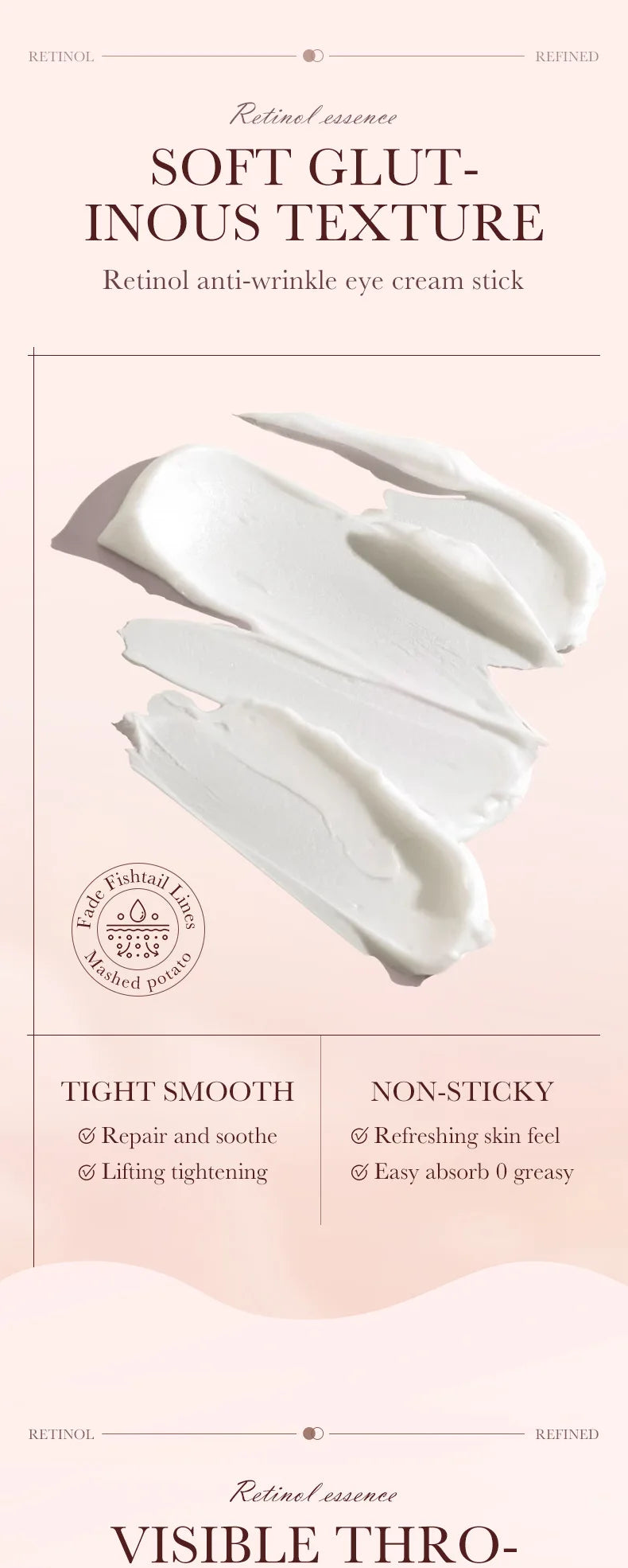 Bastão de Creme para Olhos com Retinol para Remover Olheiras