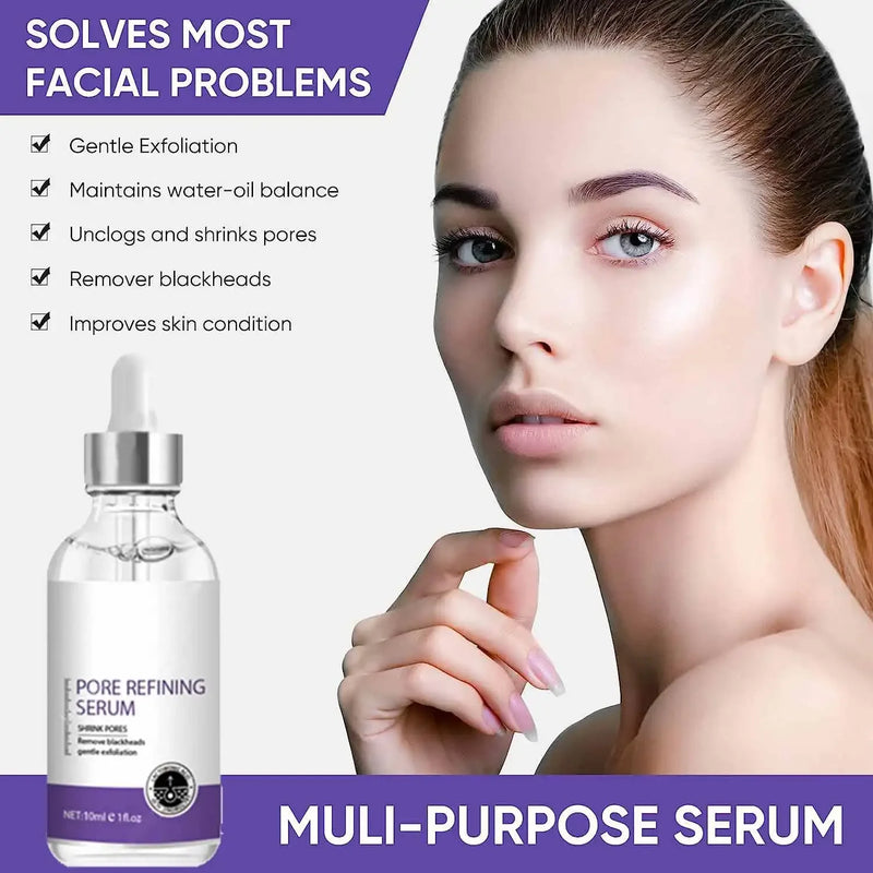 Poro Shrinking Serum Remoção de Rosto Grandes Poros Aperto Reparação Facial Poro Minimizando Essência Cuidados com a Pele Beleza Pele Firme