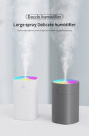 Umidificador de Ar USB Mini 400ml Difusor de Óleo Essencial Aromático para Casa e Carro Difusor Ultrassônico Silencioso com Névoa e Lâmpada LED Colorida