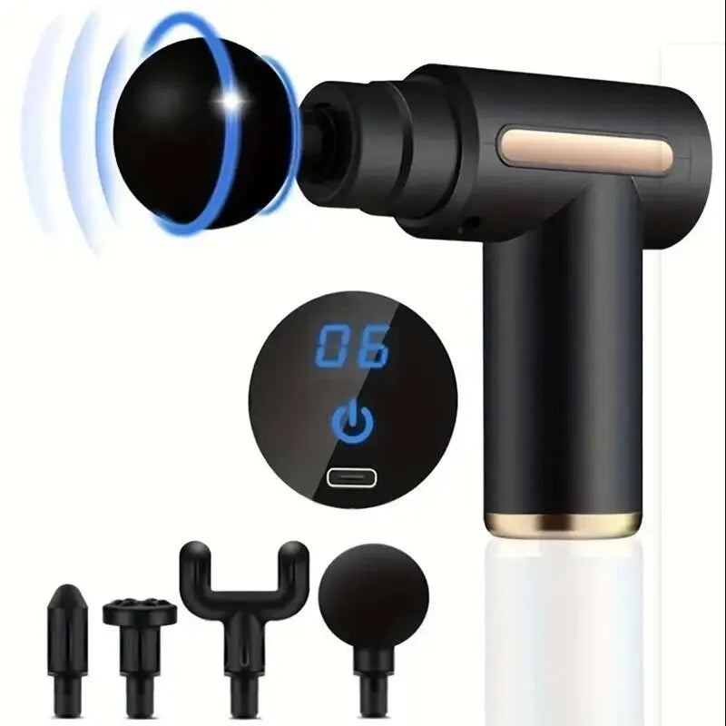 Mini Pistola de Massagem Muscular Protable Body Massager Massageador de percussão portátil profundo para corpo de costas e pescoço perna