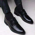 Primavera e Outono Britânico Casual Business Formal Sapatos de Couro Sapatos Masculinos Aumentando Sapatos Únicos Sapatos Sapatos Casuais Terno