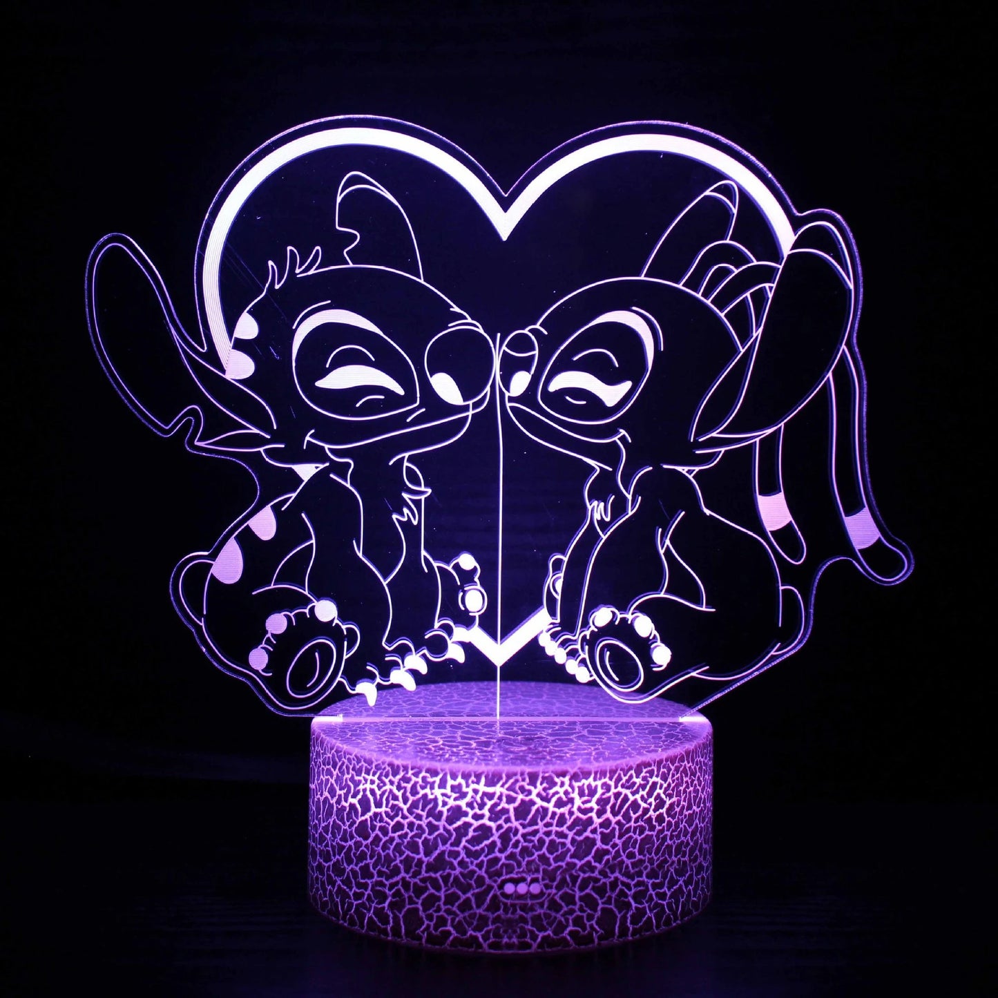 Luz noturna de ponto de ilusão 3D com controle remoto e lâmpada de decoração de quarto de toque inteligente Aniversário Dia dos Namorados Presentes de Natal