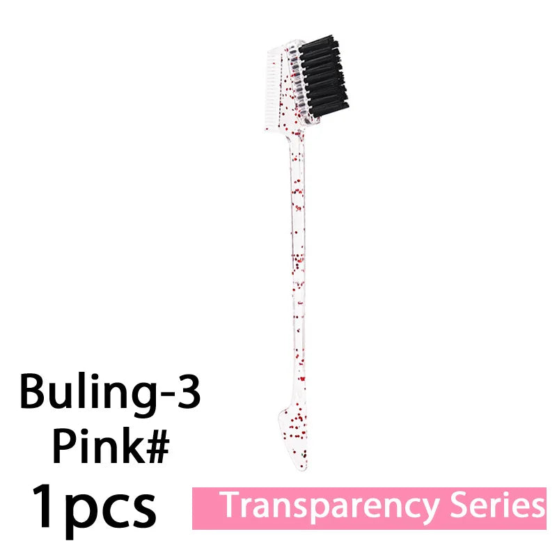 Escova Pente para Cabelo 3 em 1 1-10 Unidades Escova de Dupla Face Pente para Baby Hair & Escova para Sobrancelhas Escova de Alisamento Ferramenta para Cabelo