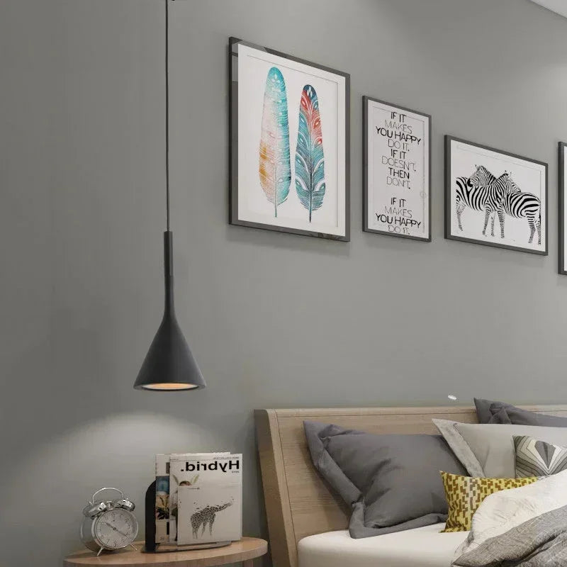 Luzes pendentes led modernas luz branca E27 para luminárias de cozinha Mesa de quarto Sala de jantar Abajur pendurado Lustre doméstico