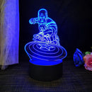 Homem-Aranha 3D Acrílico Luz Noturna USB Estéreo LED Lâmpada de Mesa Luz Fantasma Surpresa Presente de Aniversário LED Luz Usando USB e Bateria
