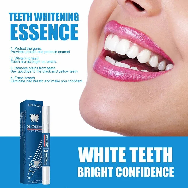 Caneta de clareamento dental Reparação Remover placa de melanina amarela 7 dias Limpeza rápida dos dentes Ferramentas de tratamento de dentes Placa de beleza Saúde