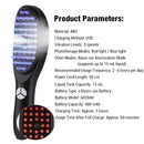 Escova de Cabelo com Luz Vermelha e Azul, Cuidados com o Cabelo, Massagem no Couro Cabeludo, Aplicador de Medicamento para o Couro Cabeludo 6/15ml, Sem Fio, Anti-Queda, Escova de Beleza