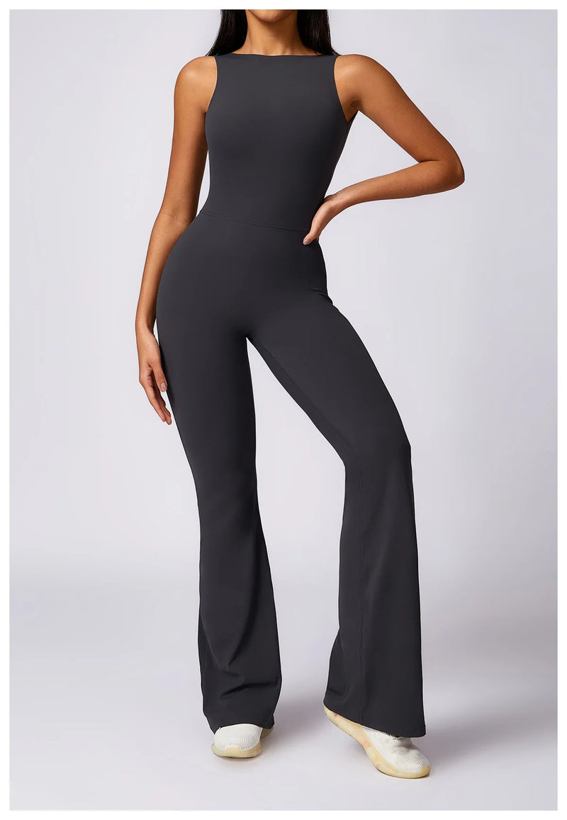 Nova Academia Mulheres Treinamento Yoga Set Sportswear Mulheres One Piece Macacão Macacão de Fitness Treino Feminino Legging Bodysuits