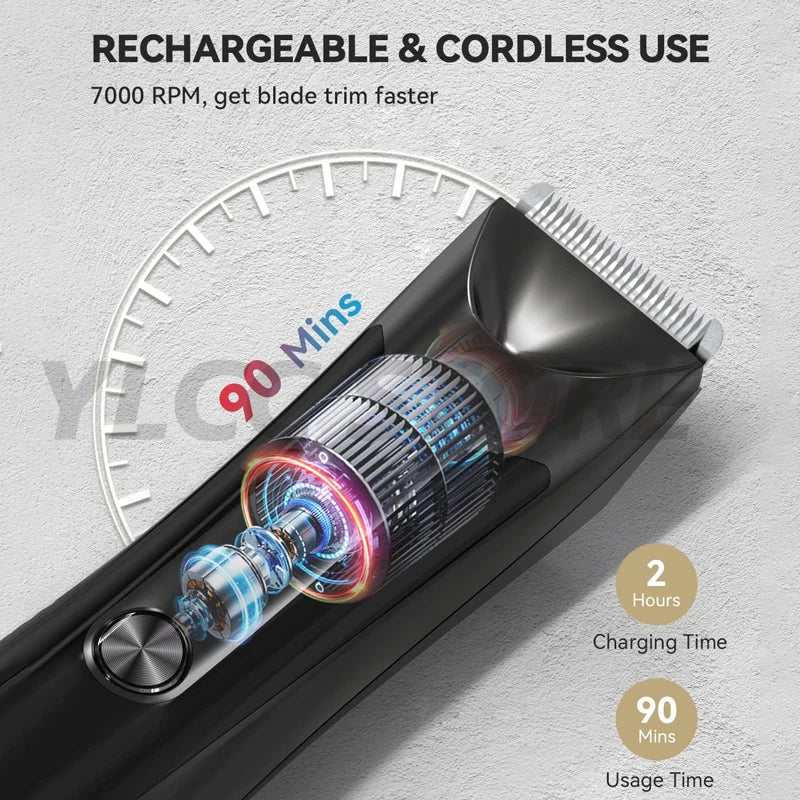 Máquina de corte de cabelo profissional Aparador de barba Barbeador elétrico para homens Áreas íntimas Máquina de barbear de cabelo Máquina de barbear de segurança Navalha Clipper