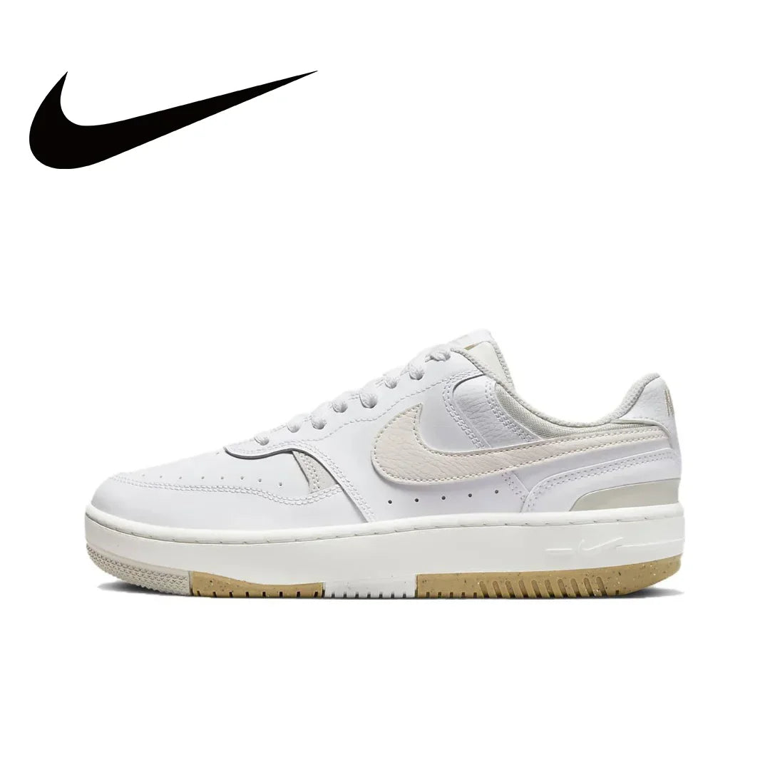 Nike branco verde colorway Gamma Force Sapatos de placa de baixa moda confortáveis antiderrapantes resistentes ao desgaste Modelos masculinos e femininos