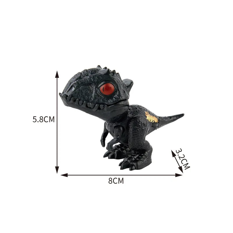 Brinquedos Modelo de Tiranossauro Triceratops de Dinossauro de Dedo Jurássico para Crianças Dinossauros Mordendo o Dedo Criativo Brinquedo Interativo Presente para Menino