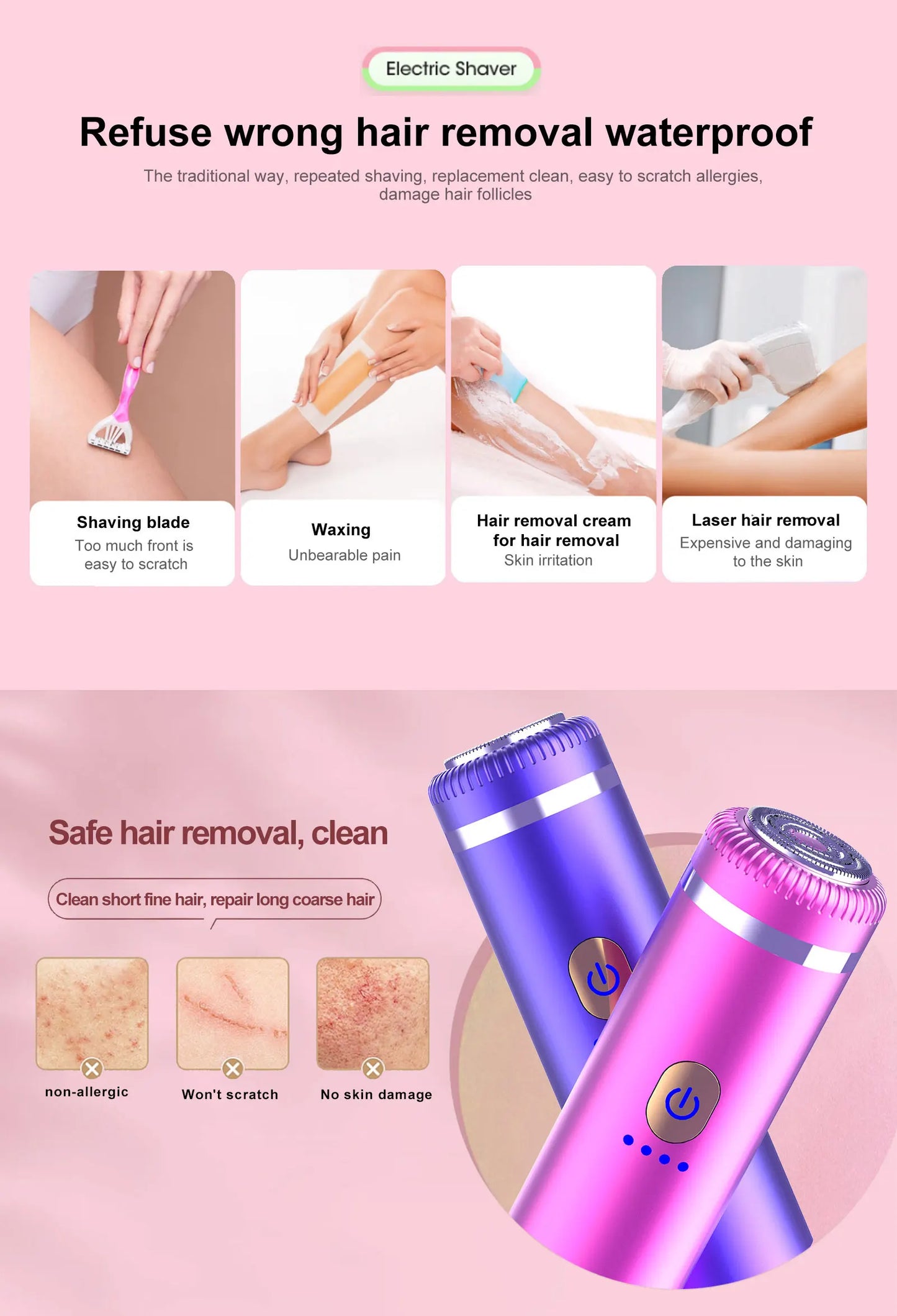 Removedor de Pelos Faciais para Mulheres