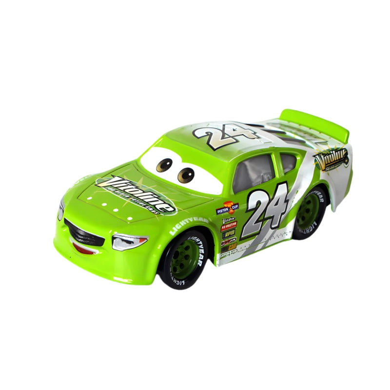Disney Pixar Cars 3 Lightning Mcqueen Smokey Chick Hicks Collection 1:55 Veículos Diecast Alloy Car Toys Modelo Para Crianças Presente