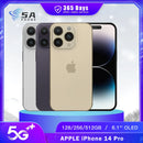Original Apple iPhone 14 Pro 5G Celular Face ID NFC 6GB RAM 128/256 / 512GB ROM 6.1 '' 48MP A16 Bionic Hexa Core SmartPhone