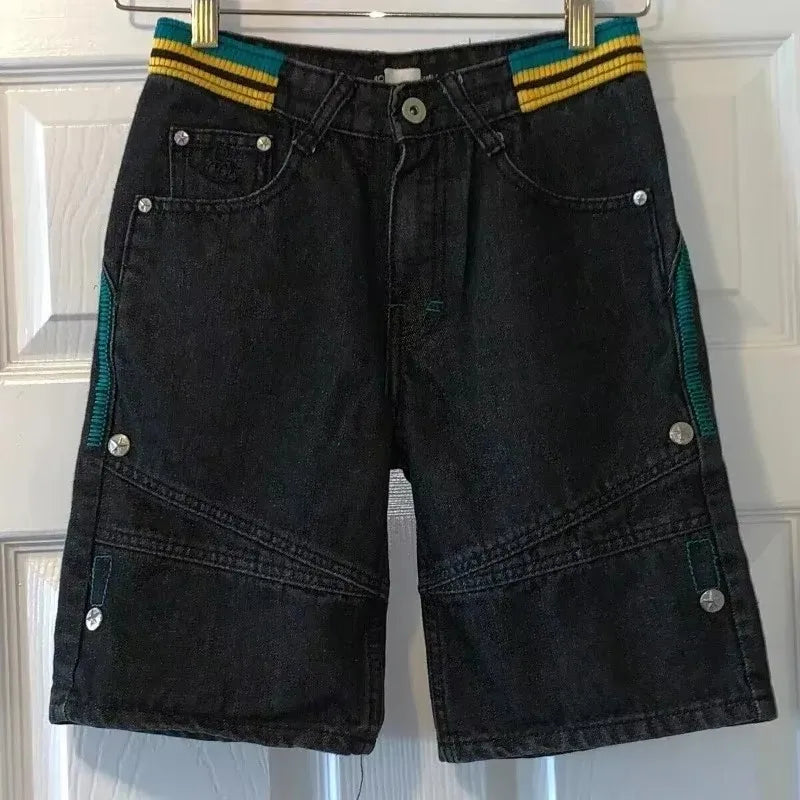 Moda americana 2025 Southpole New Y2k Branco Homens Estampado Jeans Gótico Retro Calças Soltas Calças Largas Casuais de Rua Calça Jeans Casal