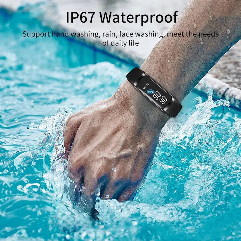 LIGE Amoled Relógio Inteligente Masculino 2023 Banda Inteligente Mulheres Frequência Cardíaca Sangue Smartwartch Pulseira Inteligente À Prova D'Água Rastreador de Fitness Esportivo