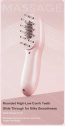 Massageador de Luz Vermelha e Azul Pente Massageador de Cabelo Aplicador para Couro Cabeludo Massageador de Cabeça Pente de Massagem Elétrico Pente de Massagem Capilar com Nano Vibração