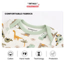 Kiddiezoom 3 PCS Moda Verão Manga Curta Cartoon Baby Bodysuit Algodão Recém-nascido Menino Menina Roupas