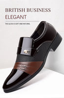 Oxford Sapatos Masculinos de Luxo Laca Sapato de Casamento Apontado Dedo Do Pé Sapatos de Vestido para Homens Clássicos Homens de Negócios Sapatos de Couro Tamanho Grande 38-48