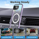 Suporte Magnético para Carro com Carregador Sem Fio VRIG para iPhone 14 13 12 Series com Carregamento Rápido na Ventoinha