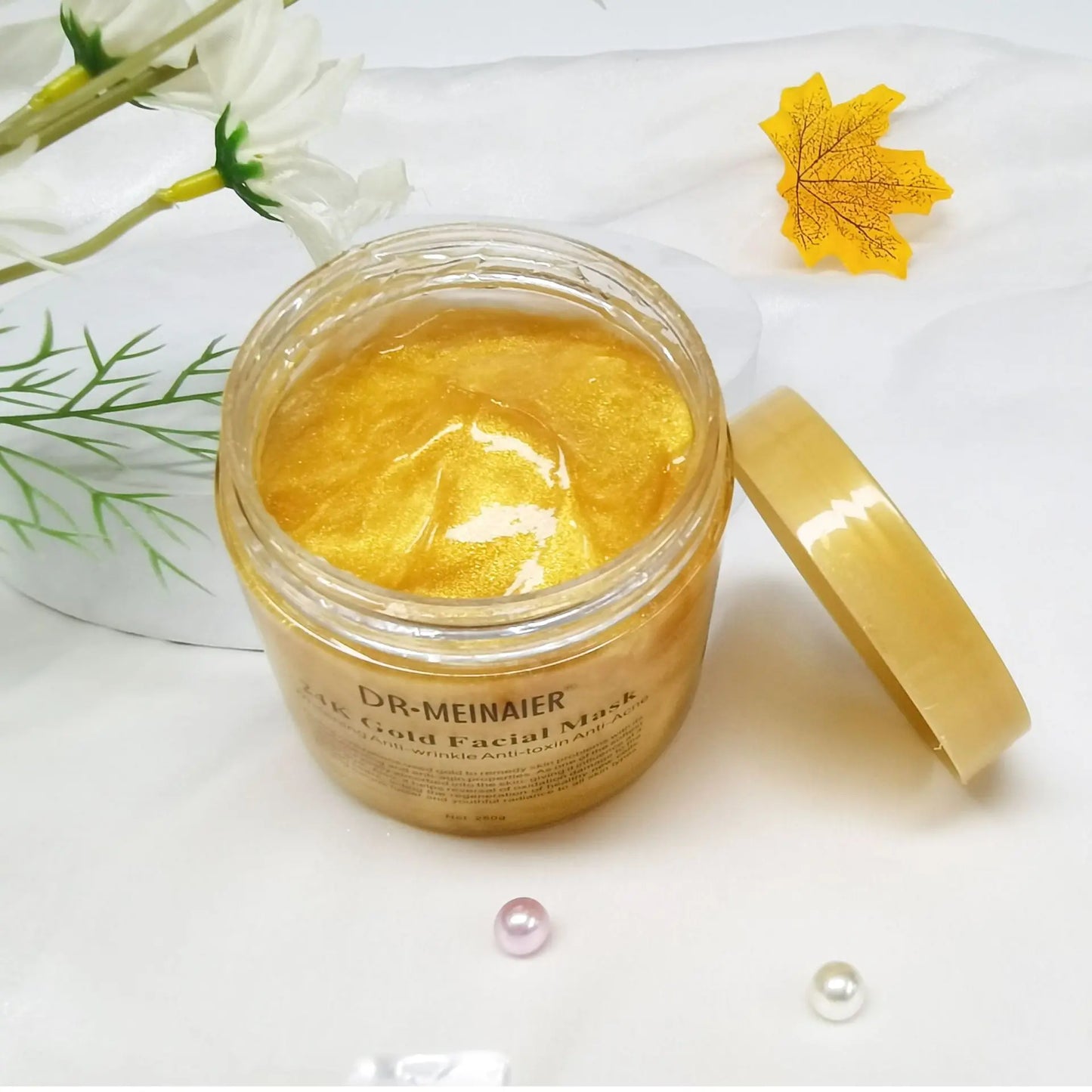 Máscara facial de sono reparadora com colágeno e ouro 24K 250g