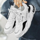 Sapatos masculinos novos tênis masculinos respiráveis de malha de verão quente sapatos casuais com sola grossa marca de orgasmo