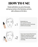 Spray Iluminador com Glitter Perolado, Óleo Loção, Iluminador Líquido para Rosto, Corpo, Pescoço e Cabelo, Brilho Duradouro para Maquiagem