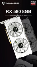 Brasil em Estoque Placa de Vídeo MLLSE AMD Radeon RX 580 8GB GDDR5 256-bit 2048SP PCIe 3.0 x16 para Desktops Placa de Video para Jogos