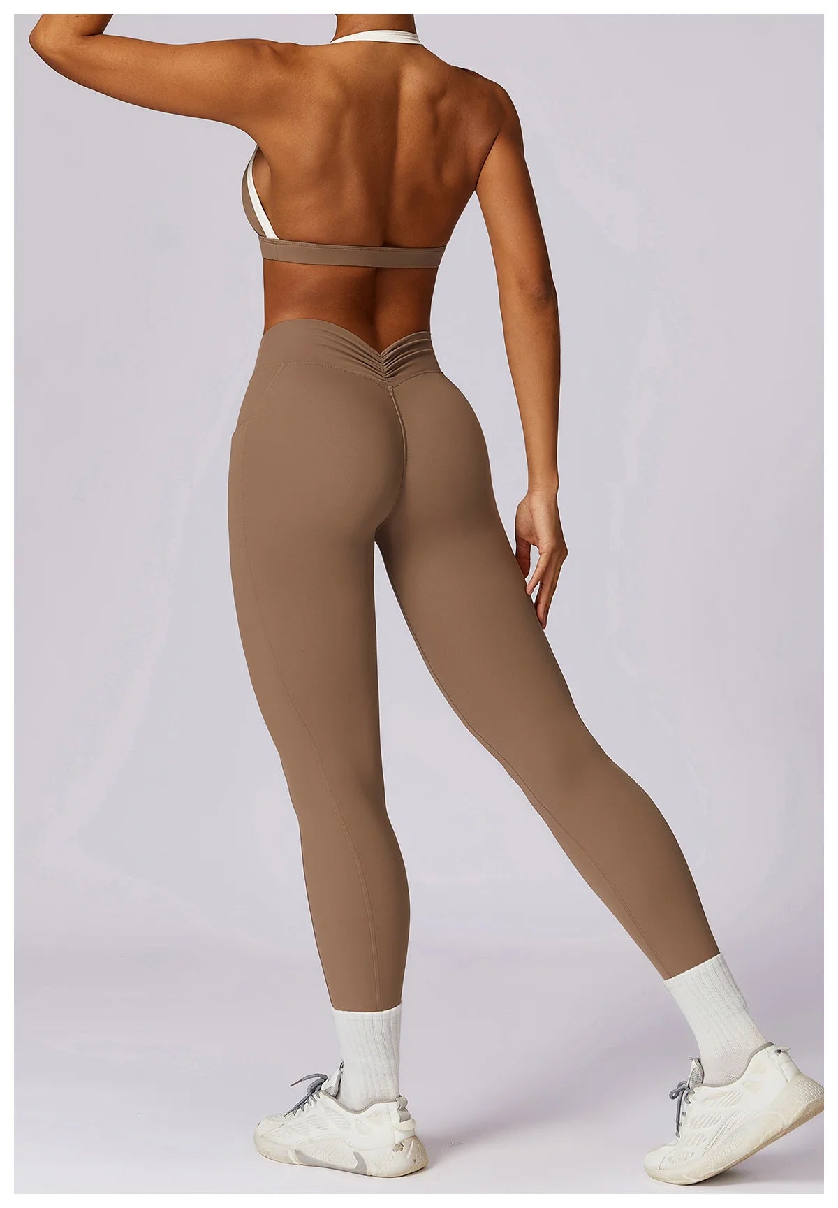 2 Pcs Conjunto de Ginástica Mulheres Treino Sem Encosto Yoga Terno Mulheres Secagem Rápida Legging Fitness Sutiã Camisa de Manga Curta Terno Esportivo Feminino