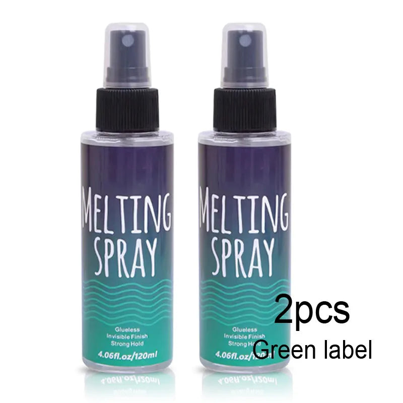 Spray Fixador de Renda Spray de Fusão de Renda Fixação Forte Perucas Sem Cola Spray para Alisar a Renda Secagem Rápida Spray Adesivo para Renda Spray de Derretimento de Renda