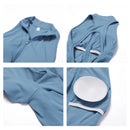 V Voltar Terno De Uma Peça Das Mulheres Macacão Esportivo Zíperes Yoga Macacão Backless Sportswear Mulheres Sleeveles Workout Bodysuits Feminino