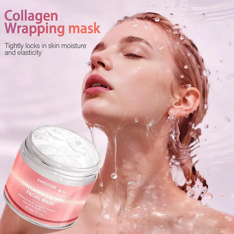 Máscara de Colágeno Peel-off Hidratação Profunda Cuidados Noturnos Hidratante e Suavizante Reduz Rugas Firmadora e Lifting Não Oleosa Para Todos os Tipos de Pele