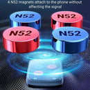 Suporte para celular magnético de sucção para carro, em liga de alumínio, com ímã forte, ajustável para ventilação de ar do carro.