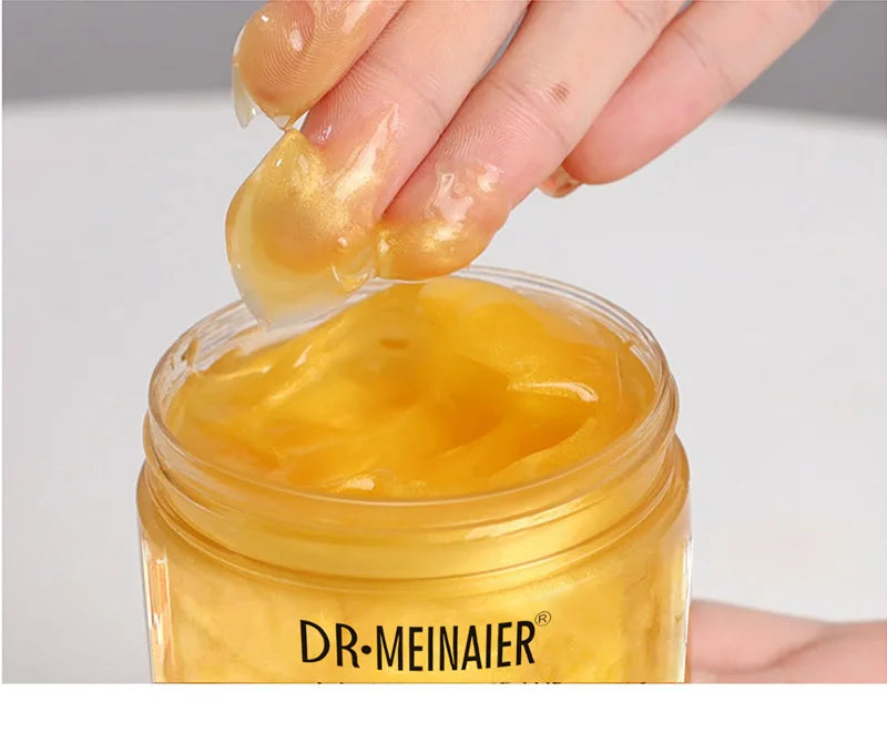 Máscara facial de sono reparadora com colágeno e ouro 24K 250g