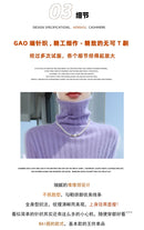 Pilha pescoço camisola mulheres 2025 outono einverno novo 100% puro vison cashmere camisola moda feminina malha pulôver de manga comprida