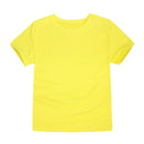 Camisetas clássicas para meninos meninas algodão branco preto camisetas de manga curta para bebê criança Roupas infantis Crianças de 2 a 14 anos