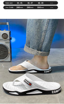 Chinelos Masculinos de Verão Esportes Moda ao Ar Livre e Tendência Sandálias de Praia Confortáveis Homens Sapatos Casuais Chinelos de Casa Sapatos para Casa