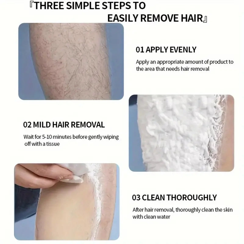 Gel de depilação poderoso creme depilador Áreas íntimas Saúde Indolor Removedor de Pêlos Inibidor de Crescimento Para Mulher Homens Cuidados com o Corpo