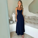Townlike Elegante Maxi Cintura Longa Envoltório Linha A Vestido Mulheres Alça de Espaguete 2024 Vestido Primavera Verão Sem Encosto Vestidos de Festa Sexy
