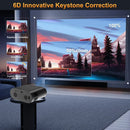 DITONG proyector 4k projetor led 1080p Android com Dual WiFi 6 e Bluetooth AutoFocus Home Theater HD Native smart home