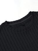 Nova moda masculina esportes de verão cor sólida gola vertical listra T-shirt shorts terno de manga curta