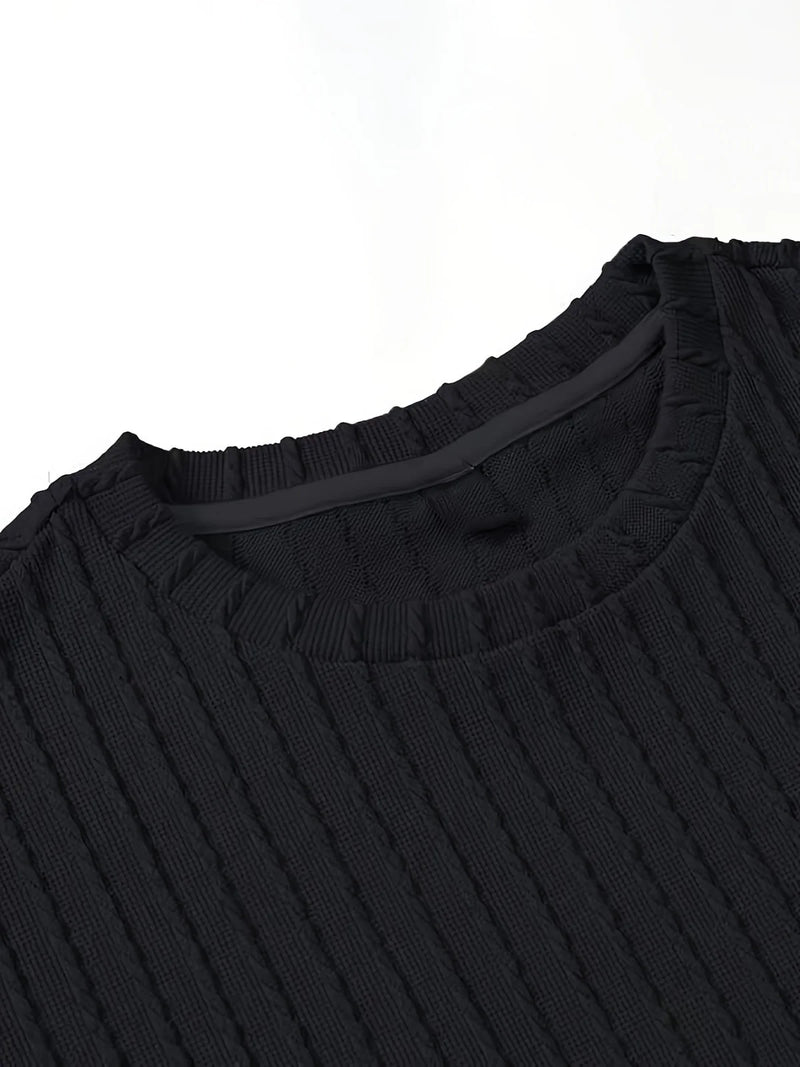 Nova moda masculina esportes de verão cor sólida gola vertical listra T-shirt shorts terno de manga curta